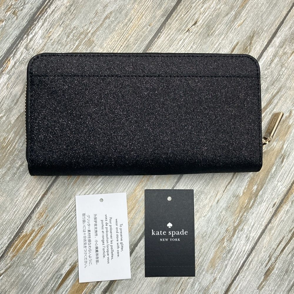 Kate Spade Glimmer Boxed Large Continental Wallet Bag Purse - Picture 6 of 13